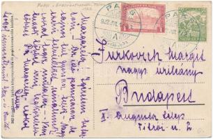 1922 Paks, Erzsébet szálloda. Rosenbaum Ignác kiadása (EK)