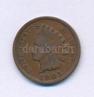 Amerikai Egyesült Államok 1905. 1c bronz "Indian Fej" T:F United States of America 1905. 1 Cent bronze "Indian Head" C:F Krause KM#90a