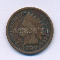 Amerikai Egyesült Államok 1900. 1c bronz "Indian Fej" T:F United States of America 1900. 1 Cent bronze "Indian Head" C:F Krause KM#90a