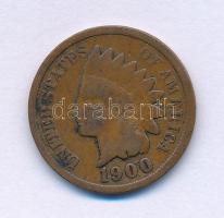 Amerikai Egyesült Államok 1900. 1c bronz "Indian Fej" T:F United States of America 1900. 1 Cent bronze "Indian Head" C:F Krause KM#90a