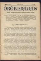 1901 Örökimádás a Központi Oltáregyesület hivatalos közlönyének januári száma, enyhén megviselt állapotban