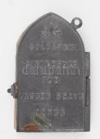 1916 Österreichische Volkshymne I. világháborús emlék medál 47 lapos kis könyvvel 35 mm