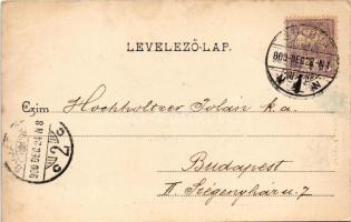 1900 Sopron, Várkerület, villamos. Art Nouveau