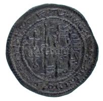1172-1196. Kufikus rézpénz Cu "III. Béla" (1,88g) T:XF patina, hajlott lemez
Hungary 1172...