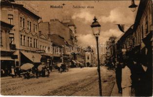 1921 Miskolc, Széchenyi utca, Pannonia szálloda, üzletek. Schwarcz Soma kiadása (EK)