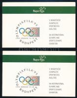 1995 2 db Olympiafila bélyegfüzet