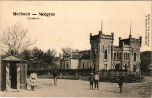 Medgyes, Mediasch, Medias; Turnhalle / Tornacsarnok. Fritz Guggenberger kiadása / gym hall