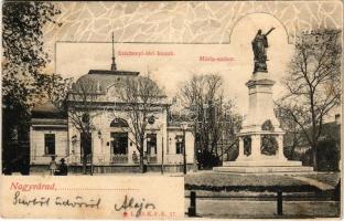 1904 Nagyvárad, Oradea; Széchenyi téri kioszk, Mária szobor / kiosk, statue. Art Nouveau (fl)