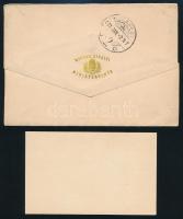 Széll Kálmán (1843-1915) miniszterelnök névjegykártyája autográf felirattal valamint autográf címzés...