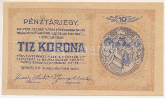 Szeged 1919. 10K "Városi Pénztárjegy" T:F szép papír
Adamo SZE-4.1