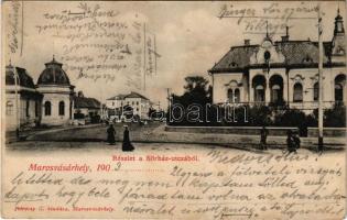 1903 Marosvásárhely, Targu Mures; Sörház utca, villa. Petróczy G. kiadása / street view, villa (fl)