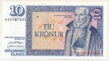 Izland 1981-1984. (1961) 10K "A00187341" T:AU  Iceland 1981-1984. (1961) 10 Kronur "A00187341" C:AU Krause 48.