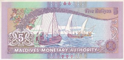 Maldív-szigetek 2011. 5R "J383126" T:UNC 
Maldives 2011. 5 Rufiyaa "J383126" C:...