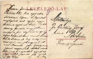 1911 Lemes, Lemesany (Eperjes, Presov); utcakép, vadászok kutyákkal, üzlet. Divald Károly fia kiadás...