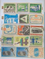 Kb. 1200 darabból álló gyufacímke gyűjtemény füzetekbe rendezve