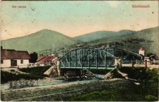 1911 Kőrösmező, Körösmező, Yasinia, Yasinya, Jaszinya, Jassinja, Jasina (Máramaros); híd. Rozenblüth Emánuel kiadása / bridge (fl)