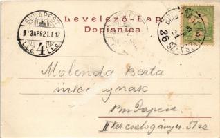 1903 Eszék, Essegg, Osijek; Gornjogradski kolodvor / Oberstädter Bahnhof / vasútállomás. L. Szekler ...
