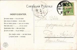 1908 Fiume, Rijeka; Modello della nuova acquila fiumana, inaugurata il 15 VI 1906. Opera dello scult...