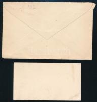 Hippolyte Taine (1828-1893) Francia filozófus autográf sorai névjegykártyáján és borítékján