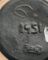 Jelzett iparművész váza, m: 25 cm