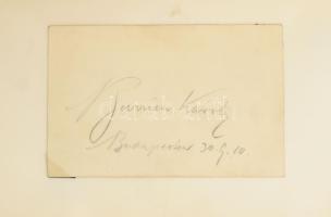 32 darabos aláírásgyűjtemény: énekesek, írók, zeneszerzők, könyvben. Dohnányi Erdő, Marschalkó Rózsi...