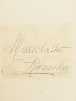 32 darabos aláírásgyűjtemény: énekesek, írók, zeneszerzők, könyvben. Dohnányi Erdő, Marschalkó Rózsi...