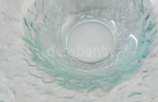 Design jégüveg kínáló, jelzés nélkül, d: 20,5 cm