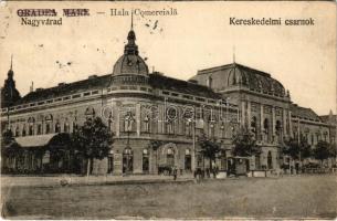 1930 Nagyvárad, Oradea; Hala Comerciala / Kereskedelmi csarnok. Vasúti levelezőlapárúsítás 6079. / trade hall (fl)