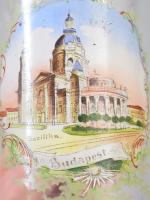 Emlékpohár, a Bazilika ábrázolásával, m: 14 cm