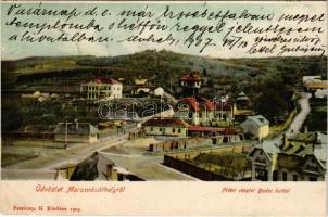 1907 Marosvásárhely, Targu Mures; Fő tér, Bodor kút. Petróczy G. kiadása / main square, well