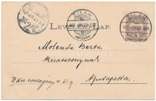 1901 Zilah, Zalau; Vármegyeháza, Református templom, Városi vigadó. Seres Samu kiadása / county hall...