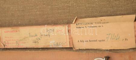 Bartl József (1932-2013): Csendélet, 1970-es évek. Olaj, vászon. Jelezve balra lent: Bartl. Hátoldal...