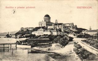 1910 Esztergom, Bazilika, prímási palota; kiadja Kardos D.