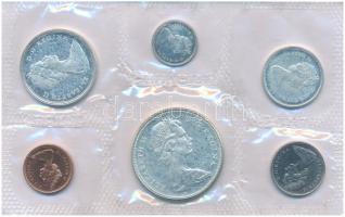 Kanada 1967. 1c - 1D (6xklf) forgalmi sor fólia tokban T:PP Canada 1967. 1 Cent - 1 Dollar (6xdiff) ...