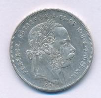 1878KB 1Ft Ag "Ferenc József / Középcímer" T:XF,VF felületi karc Adamo M15