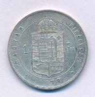 1878KB 1Ft Ag "Ferenc József / Középcímer" T:XF,VF felületi karc Adamo M15