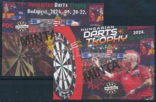 2024 Hungarian Darts Trophy 2 db kiadatlan MINTA emlékív