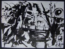 Cs. Kovács László (1929-): 4 db különböző tusrajz 40x60 cm-ig