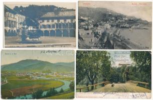 21 db régi külföldi város képeslap vegyes minőségben / 21 pre-1945 European town-view postcards in mixed quality