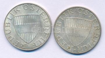 Ausztria 1966-1968. 10Sch Ag (2x) T:AU patina Austria 1966-1968. 10 Schilling Ag (2x) C:AU