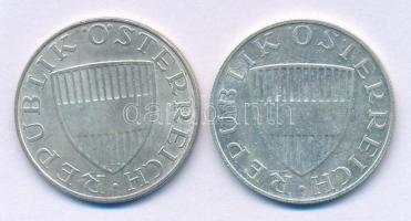 Ausztria 1967-1973. 10Sch Ag (2x) T:AU patina Austria 1967-1973. 10 Schilling Ag (2x) C:AU