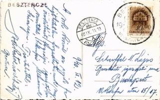 1940 Beszterce, Bistritz, Bistrita; bevonulás, honleányok / entry of the Hungarian troops. photo + &...