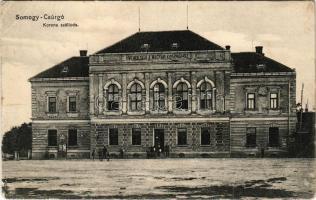 1909 Csurgó, Somogy-Csurgó; Korona szálloda, Vendéglő a Magyar koronához. Szücs Béla kiadása (EB)