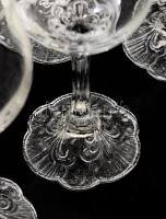 Rosenthal "Classic Rose" 6 darabos kristály borospohár készlet, jelzett, hibátlan, m: 16 c...