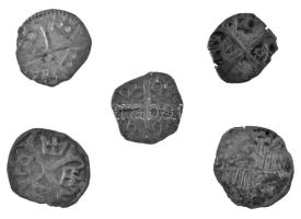 1387-1427. Parvus Ag "Zsigmond" (5x) (összesen 1,29g) T:XF-VF
Hungary 1387-1427. Parvus A...