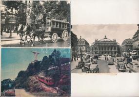 31 db MODERN képeslap és fotó közlekedési eszközökkel, főleg autók és buszok, vegyes minőségben / 31...