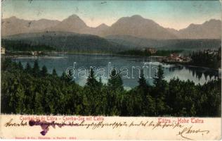 1904 Tátra, Magas-Tátra, Vysoké Tatry; Csorba-tó / Csorba-See / Strbské pleso / lake (EK) + "CSORBA P.U."