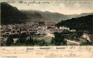 1903 Brassó, Kronstadt, Brasov; látkép. F. Reiser kiadása / general view (b)