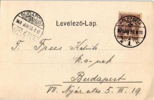 1901 Kolozsvár, Cluj; Fő téri Szent Mihály templom, piac. Dunky fivérek / church, market (EK)