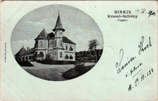 1901 Marosberkes, Birkis, Birchis; Mocsónyi kastély. B. Angerstein kiadása / castle (fa)